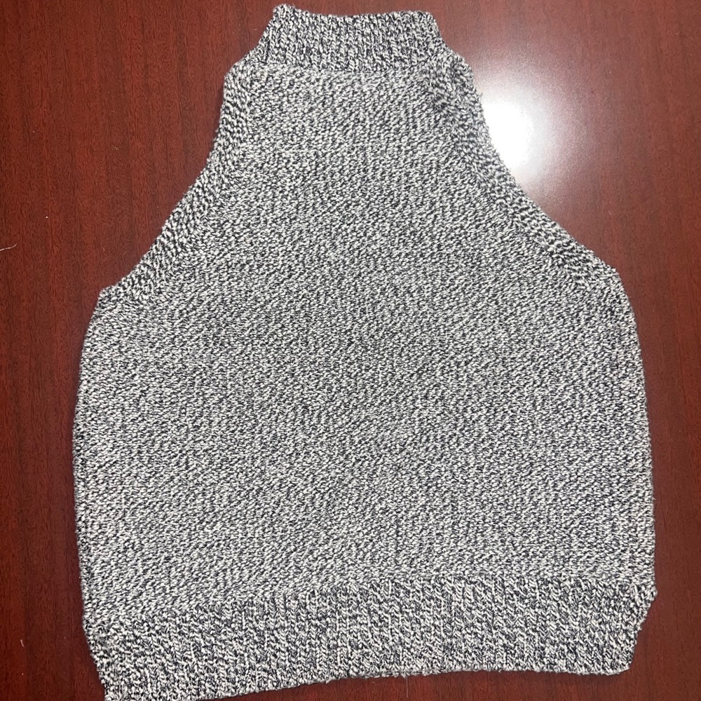 Madewell Black and White Knit Top - Picture 4 of 5